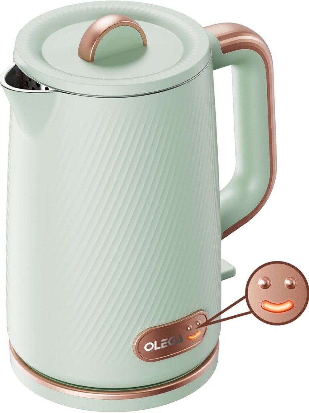 Fast Boil Electric Kettle 1.5L Double Wall Stainless Steel Tea & Coffee Maker